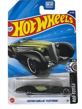 Hot Wheels 2024 Cadillac Fleetwood – Rod Squad Series 1/10 Black & Green